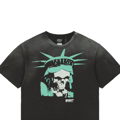 Saint Michael Babylon Statue Skull S/S T-Shirt