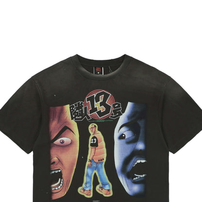 Saint Michael x Santastic! x Geeks Rule Graphic-Print Distressed S/S T-Shirt