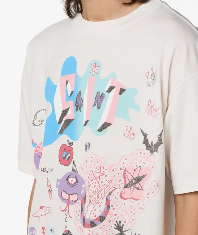 Saint Michael Day of the Freaks S/S T-Shirt – White