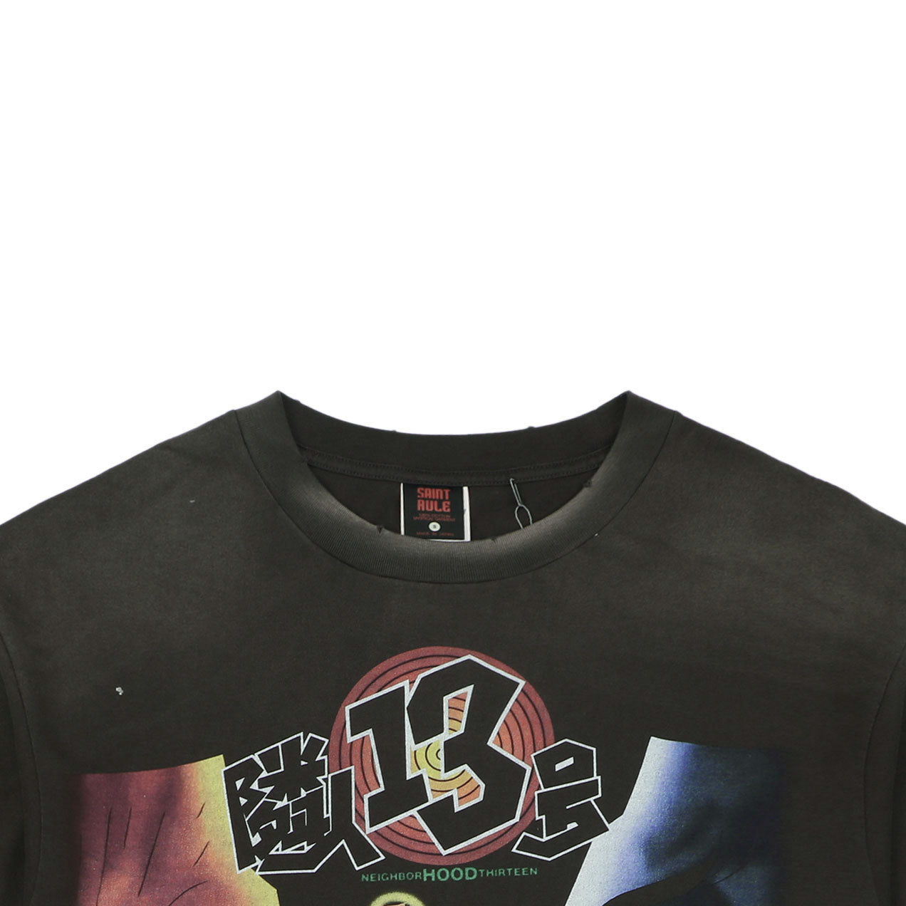 Saint Michael x Santastic! x Geeks Rule Graphic-Print Distressed S/S T-Shirt