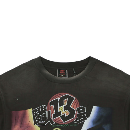 Saint Michael x Santastic! x Geeks Rule Graphic-Print Distressed S/S T-Shirt