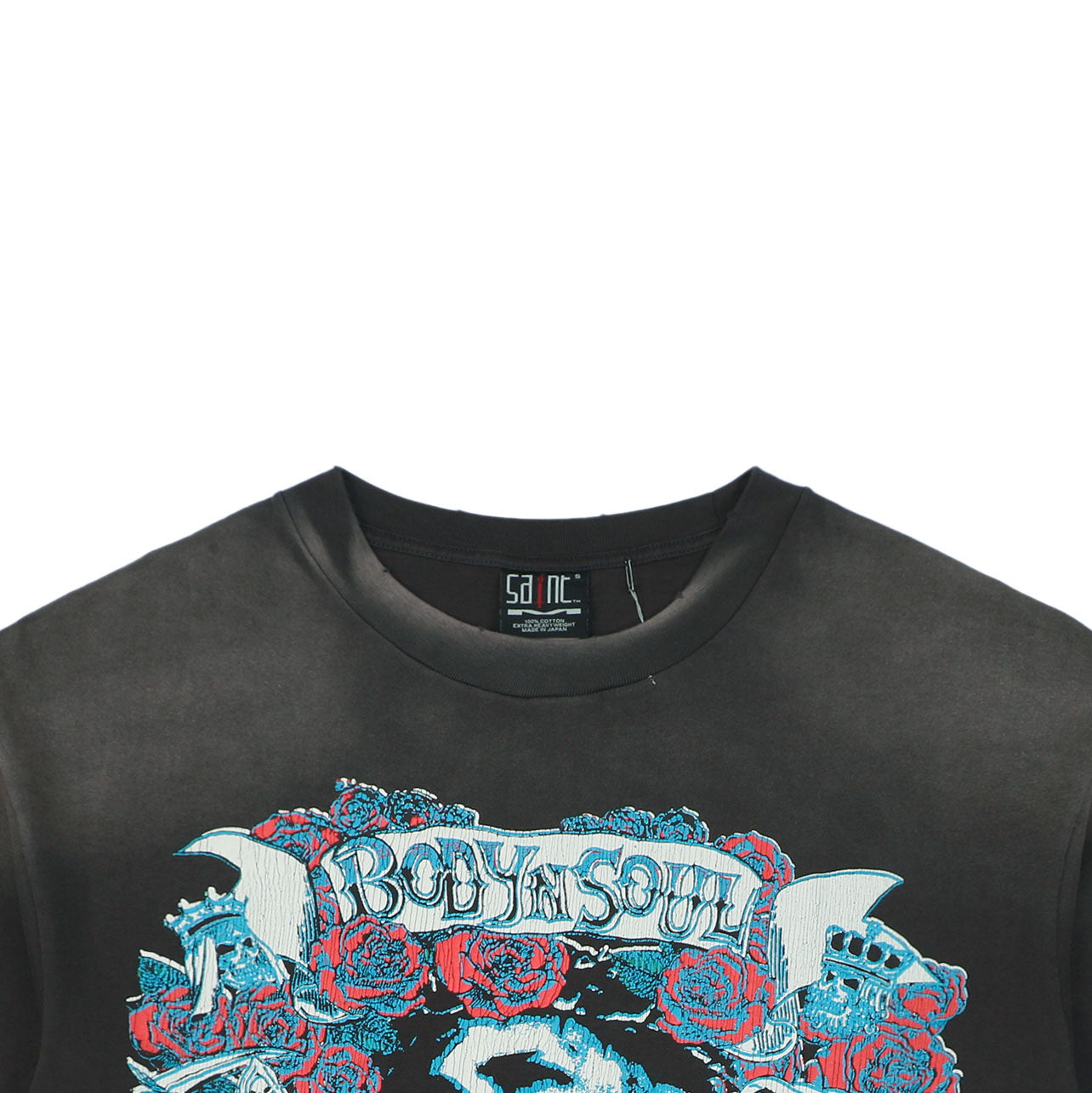 Saint Michael Body N Soul S/S T-Shirt – Washed Black