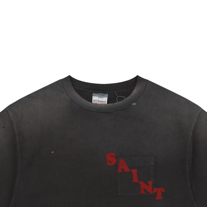 Saint Michael Pocket S/S T-Shirt – Black