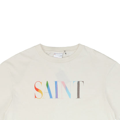 Saint Michael Rainbow Saint S/S T-Shirt – White