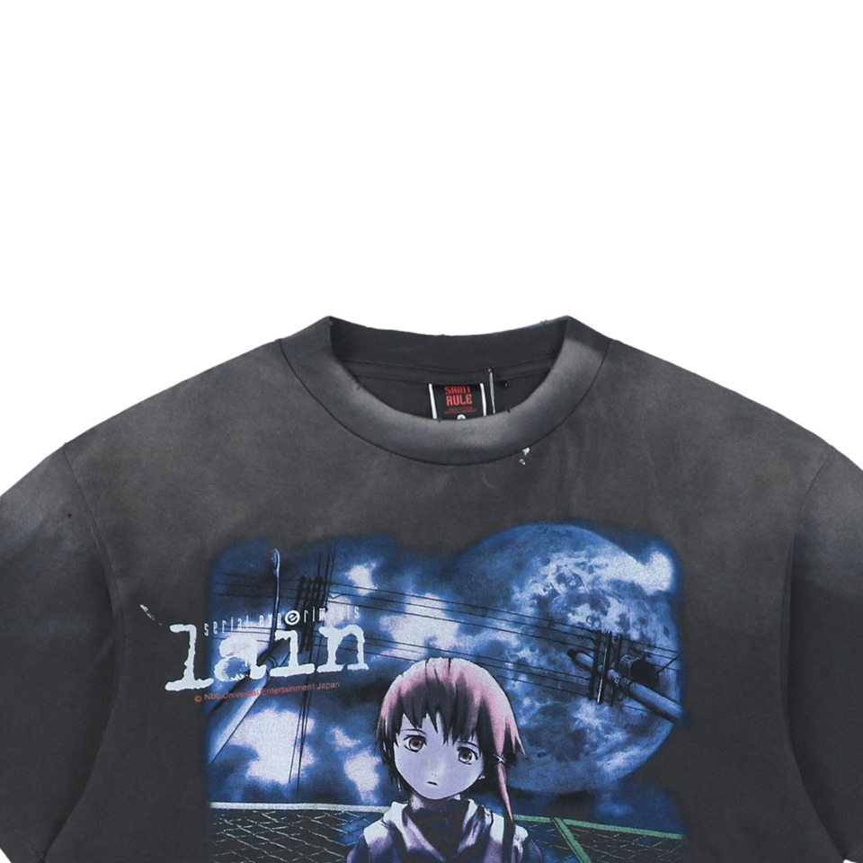 Saint Michael x Serial Experiments Lain S/S T-Shirt – Black