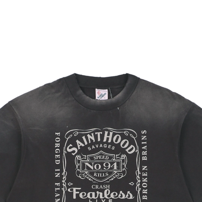 Saint Michael Whiskey Skull Graphic S/S T-Shirt