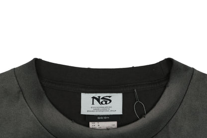 Saint Michael x Nas Printed Cotton-Jersey S/S T-Shirt – Gray