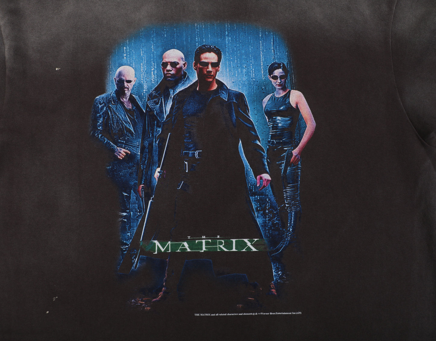 Saint Michael MTRX Matrix Green Logo S/S T-Shirt – Black