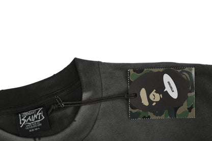 Saint Michael × A BATHING APE® BAPE S/S T-Shirt – Always Love – Black
