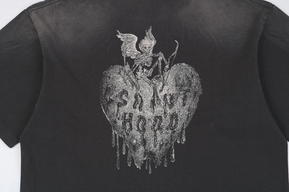 Saint Michael Whiskey Skull Graphic S/S T-Shirt