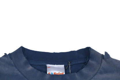 Saint Michael Reality School Distressed S/S T-Shirt – Blue