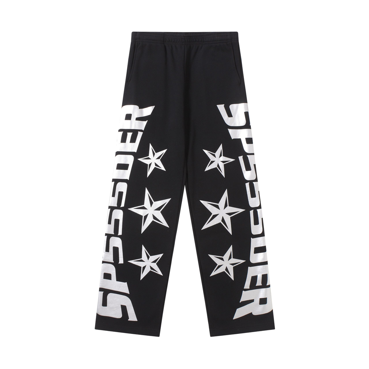 Sp5der Star Wide-Leg Pant – Black / White