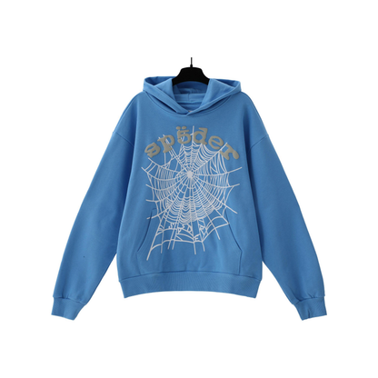 SP5DER Official Blue Hoodie