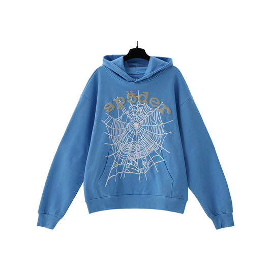 SP5DER Official Blue Hoodie
