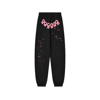 Sp5der Star Logo Sweatpant – Black / Pink