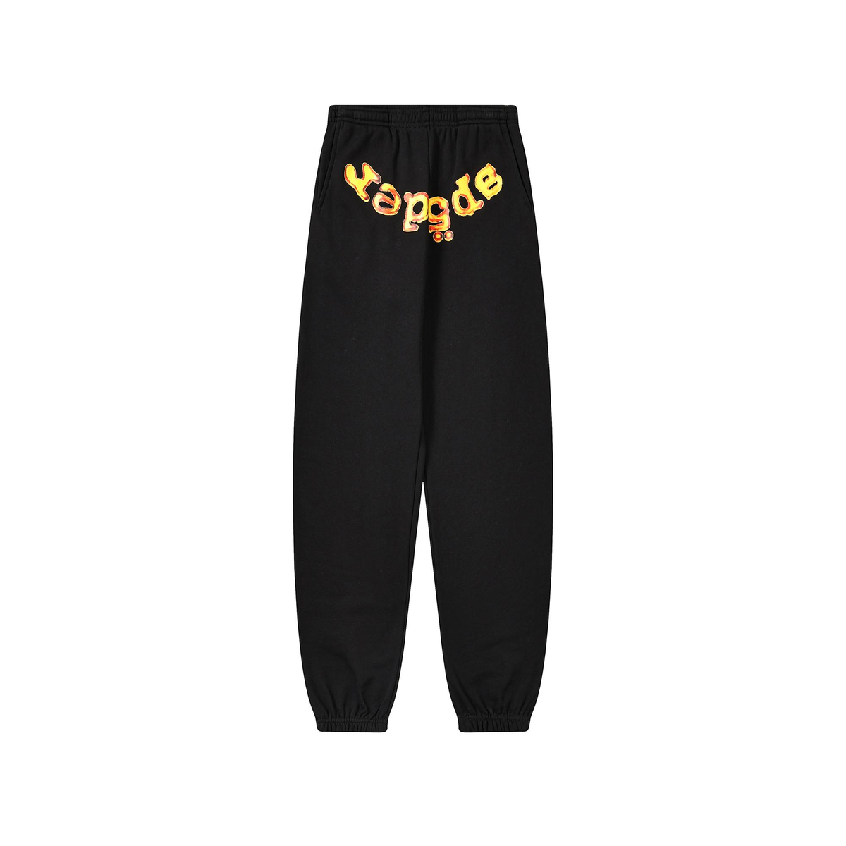 Sp5der Flame Logo Sweatpant – Black / Fire