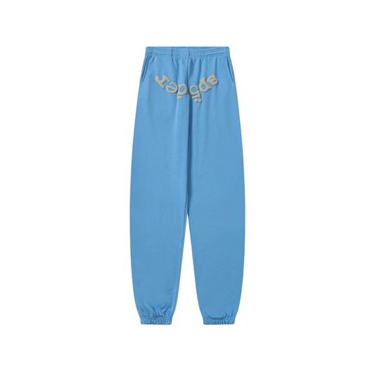 Sp5der Classic Sweatpant – Sky Blue / Beige
