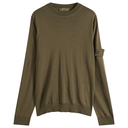Stone Island Ghost Light Pure Wool Jumper – Monochromatic Knit