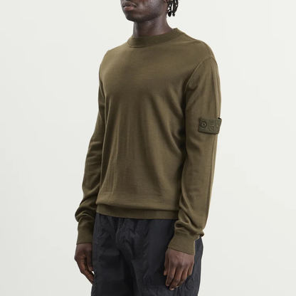 Stone Island Ghost Light Pure Wool Jumper – Monochromatic Knit