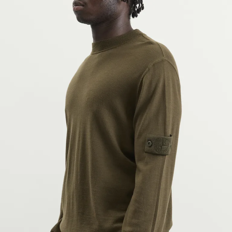 Stone Island Ghost Light Pure Wool Jumper – Monochromatic Knit