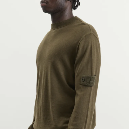 Stone Island Ghost Light Pure Wool Jumper – Monochromatic Knit