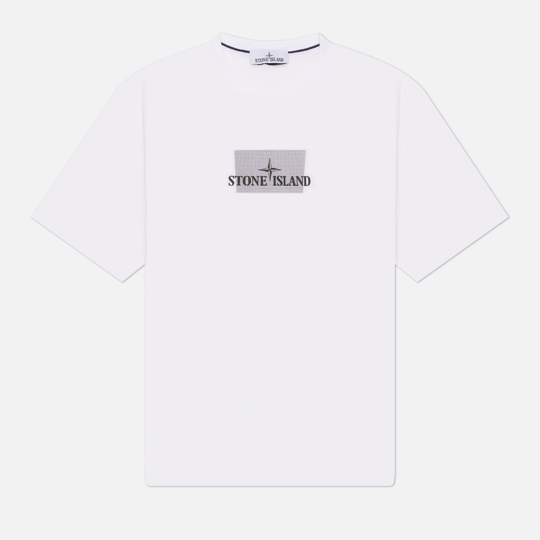Stone Island Men's Grid-Print T-Shirt