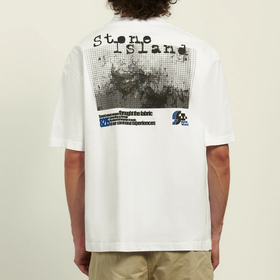 Stone Island Men's Grid-Print T-Shirt