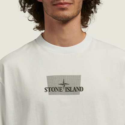 Stone Island Men's Grid-Print T-Shirt
