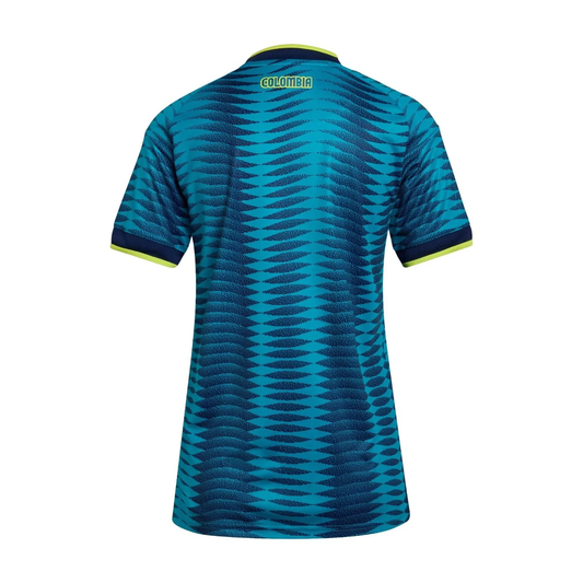 adidas Women's Colombia 26 Away Jersey, Mystery Petrol/Team Navy Blue 2, Asia Sizing JZ8843