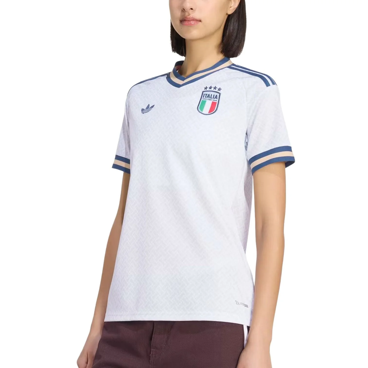 adidas Women's Italy 26 Away Jersey, Aeroblue, Asia Sizing JY5680